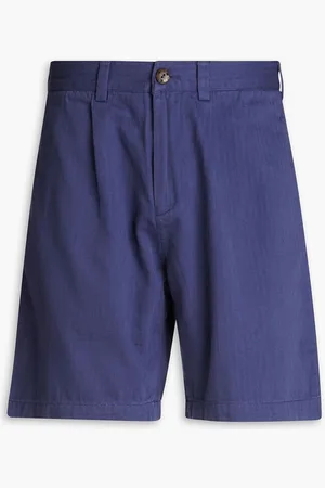 SMR Days Herringbone cotton shorts - Blue