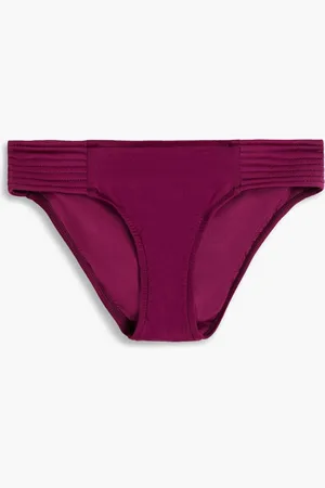 Seafolly Quilted low-rise bikini briefs - Purple