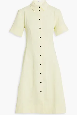 Proenza Schouler Piqué shirt dress - Yellow