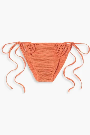 Cult Gaia Dylan crocheted cotton low-rise bikini briefs