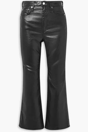 RAG&BONE Casey coated high-rise kick-flare jeans