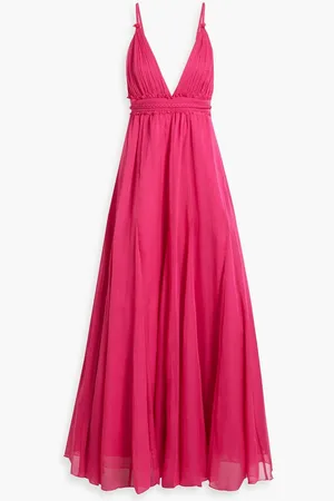 ALICE+OLIVIA Alice Olivia - Carisa chiffon gown - Purple