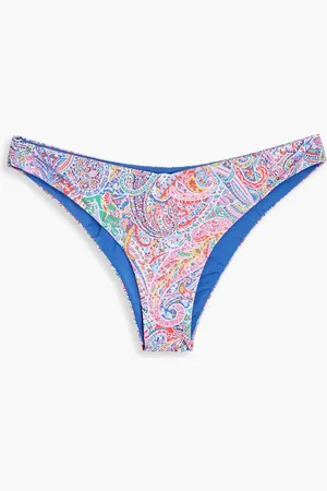 ONIA Chiara printed low-rise bikini briefs - Blue