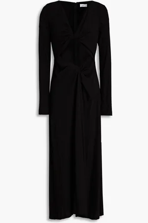 ROSETTA GETTY Cutout twisted cotton-jersey midi dress