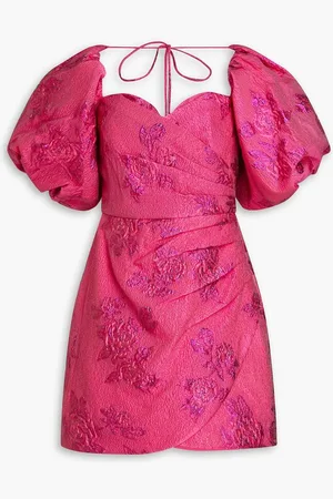 Rebecca Vallance Matchmaker metallic cloqué mini dress - Pink