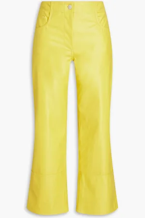 Msgm Fauz leather straight-leg pants