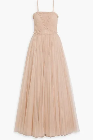 ZAC Zac Posen Pleated tulle gown - Pink