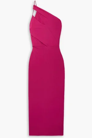 ET OCHS Ruth one-shoulder ruched stretch-jersey midi dress - Purple