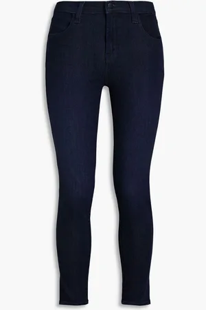 J Brand Cropped high-rise skinny jeans - Blue