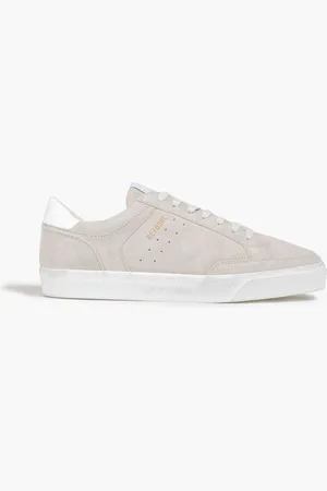 RE/DONE 90s Skate leather-trimmed suede sneakers - Gray