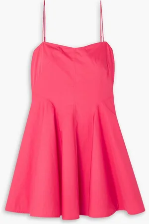 Three Graces London Alma cotton mini dress - Pink