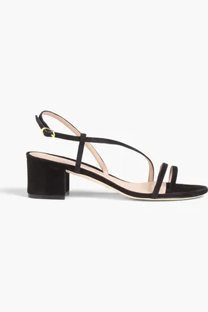 Stuart Weitzman Soiree Sleek 50 suede sandals