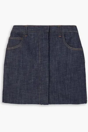 AZ FACTORY Lutz Huelle frayed denim mini skirt - Blue