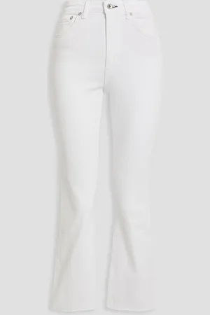 RAG&BONE Nina frayed high-rise kick-flare jeans