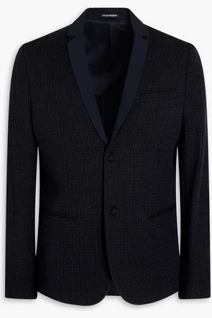 Emporio Armani Seersucker blazer - Blue
