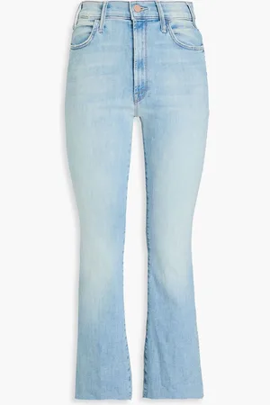 Mother The Hustler high-rise kick-flare jeans - Blue