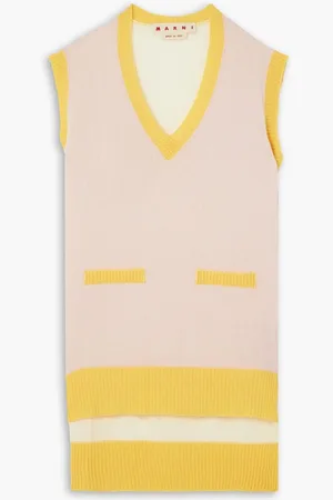 Marni Two-tone cashmere vest