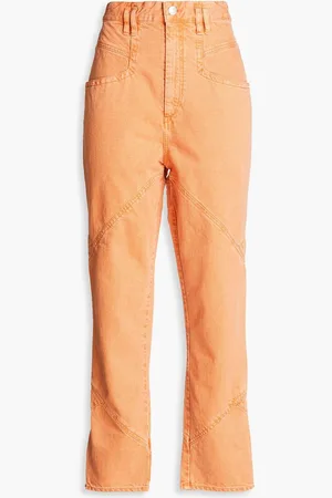 Isabel Marant Eloisa high-rise tapered jeans - Orange