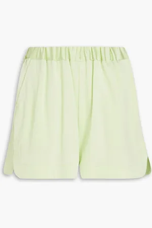 Bondi Born Boracay crepe-satin shorts - Green