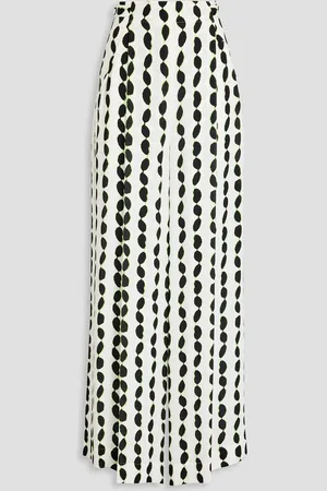 Diane von Furstenberg Jed printed crepe wide-leg pants