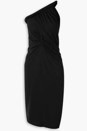 J.W.Anderson One-shoulder asymmetric gathered stretch-jersey dress