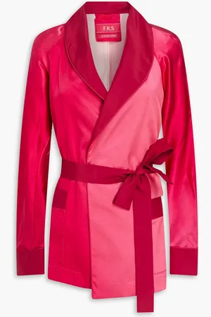 F.R.S For Restless Sleepers Dione silk-satin jacket - Pink