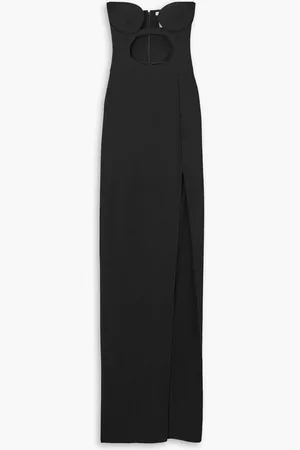 Nensi Dojaka Strapless cutout stretch-jersey maxi dress