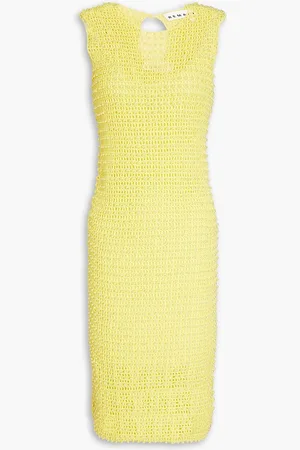 REMAIN Birger Christensen Embellished open-knit cotton dress