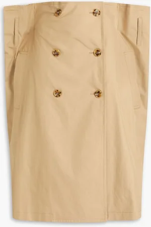 Maison Margiela Cotton-twill midi wrap skirt - Neutral