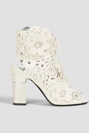 Roger Vivier Laser-cut suede ankle boots
