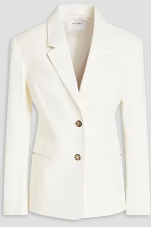Frame The Femme leather blazer - White