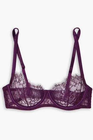 Coco De Mer Lunaria lace underwired balconette bra
