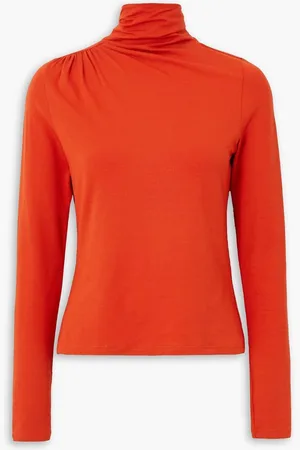 Marant Etoile Lou jersey turtleneck top - Orange