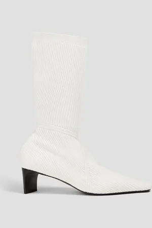 Jil Sander Ribbed-knit sock boots
