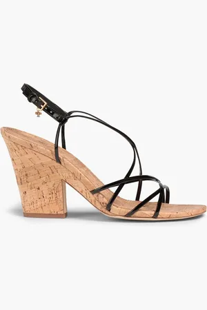Tory Burch Penelope faux patent-leather sandals