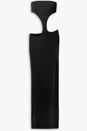Louisa Ballou Long Carve strapless cutout stretch-jersey maxi dress