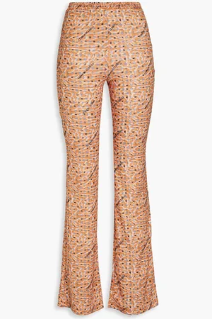 Maisie Wilen Contender printed jersey flared pants