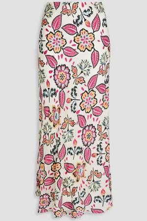 RAG&BONE Floral-print devoré-chiffon midi skirt