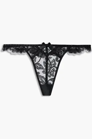 Agent Provocateur Krystabell corded lace mid-rise thong