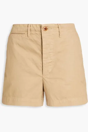 RE/DONE Cotton-twill shorts - Neutral