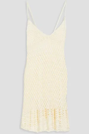 Cult Gaia Salma crochet-knit mini dress - White