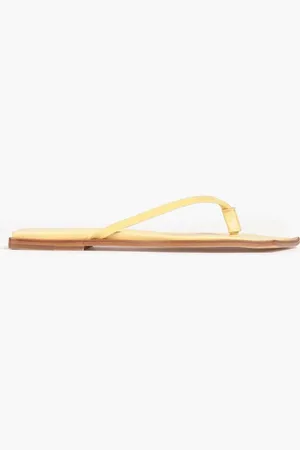 REJINA PYO Rochelle leather sandals - Yellow