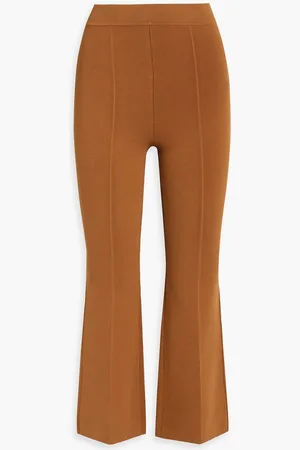 A.L.C. Brooklyn stretch-knit kick-flare pants - Brown