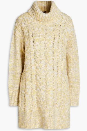 Joseph Marled cable-knit wool-blend turtleneck sweater