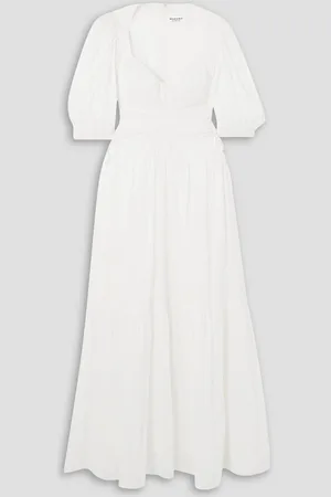Marant Etoile Leoniza tiered gathered cotton-voile maxi dress