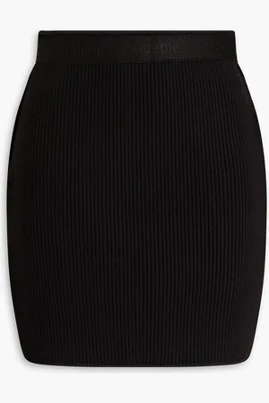 Rodebjer Wini ribbed cotton-blend mini skirt
