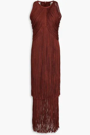 Hervé Léger Fringed bandage gown