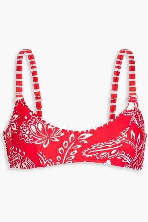 Seafolly Sienna printed bandeau bikini top