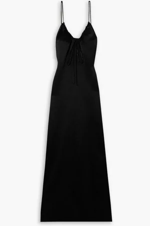 Proenza Schouler Harper cutout gathered satin-crepe maxi dress