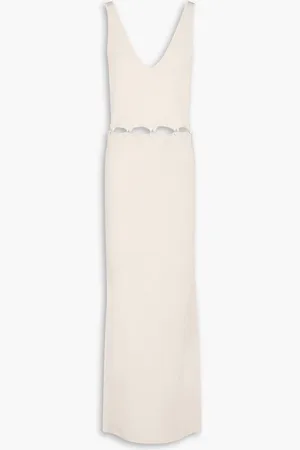 Nanushka Merle cutout stretch-knit maxi dress - Neutral